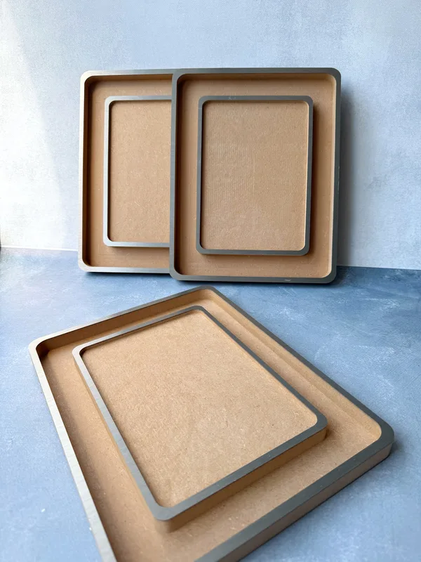 Рамка для фотографій (з нішею для заливки квітів або каміння) — фото