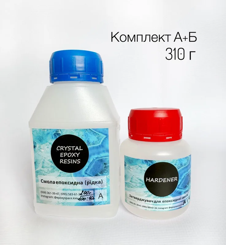 Смола епоксидна Cristal Epoxy Resin (ювелірна прозора рідка) — фото